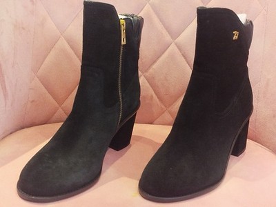Paar Schuhe Stiefeletten Zadig und Voltaire Damen Lena Leder Wildleder 36
