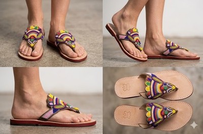Damen Clogs Leder handgefertigte indische lässige Hausschuhe Slipper Ballerin...