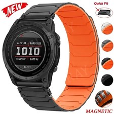 Magnet Silikon Armband Quickfit Für Garmin Fenix 8 7X 7 6 6X Pro 5 5X Plus Epix