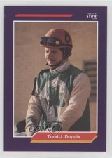 1992 Horse Star Jockey Star Cards Todd Dupuis Todd J Dupuis #71