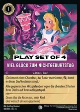 A Very Merry Unbirthday 60/204 ☯️Play Set of 4☯️Lorcana Azurite Sea