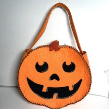 Felt Jack O Lantern Treat Bag Pottery Barn Kids Discontinued 2018 10x10  