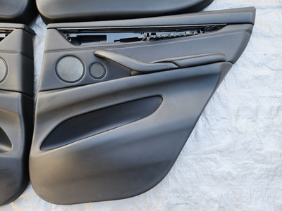 2014-2018 BMW F15 X5 Interior Front Rear Door Panel Set Black OEM