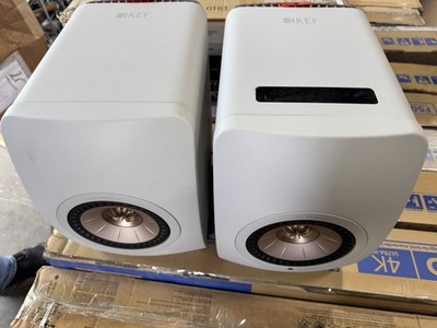 KEF - LS50 WIRELESS II Bookshelf Speakers (Pair) - Sand Shell  LS50ASAND