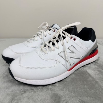 New Balance 574 Golf Shoes Men's Size 14 White Red MG574WK