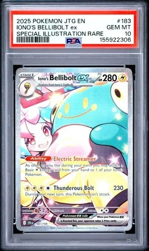 PSA 10 - Iono's Bellibolt ex 183/159 - SIR SV Journey Together - Pokemon