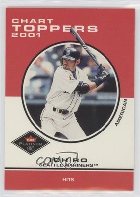 2001 Fleer Platinum Chart Toppers Ichiro Suzuki #417 Rookie RC HOF 0y9k