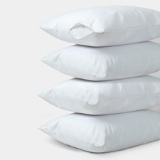 Premium 4 Pack Pillow Protectors Noiseless  Breathable Waterproof Zipper Cover