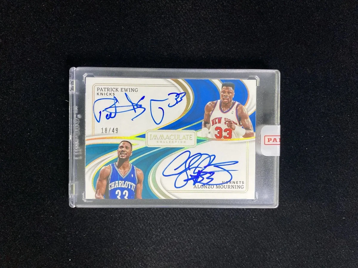 Panini Alonzo Mourning Basketball Autographed Sports Trading Cards