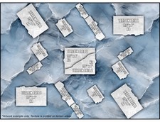 Terrain Area Footprints - Frostbite - Compatible w/ Warhammer 40K 11th Ed