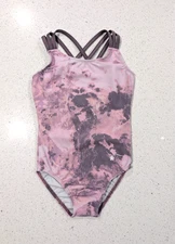 BEAUTIFUL Destira Gymnastics Dance Leotard CXS Extra Small DUSTY ROSE Strappy