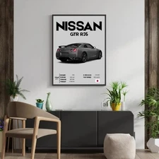 Nissan GTR R35 | Printable Hypercar Wall Art |