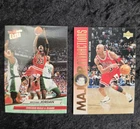 1995 Upper Deck NBA Attraction Michael Jordan Bulls #337 Fleer Ultra 2-Card Lot