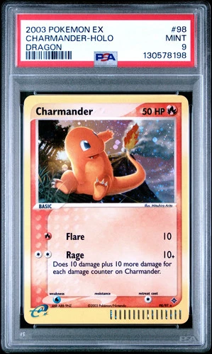 Charmander 2003 Pokemon Dragon PSA 9 #98
