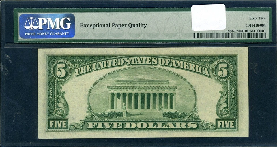 FR. 1964 E* $5 1950-C Federal Reserve Note Richmond E-* Block Gem CU65 EPQ STAR - Image 3 of 3