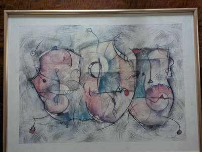 32''x24'' framed artwork print by Eric Waugh - ''Bravo'', please read