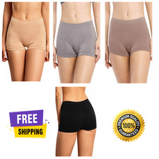 6 Or 12 Pcs. Women Boyshort Underwear Seamless Sports Yoga Shorts Boxer Panties