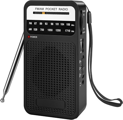 Portable Radio AM FM,  Transistor Radio with Loud Speaker, Headphone
