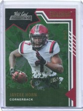2021 Wild Card Alumination Black Smashing Green Jaycee Horn Rookie 46/50. rookie card picture