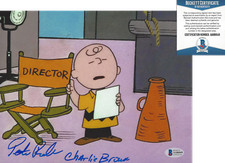 PETER ROBBINS PEANUTS VOICE OF CHARLIE BROWN SIGNED 8x10 PHOTO H BECKETT COA BAS