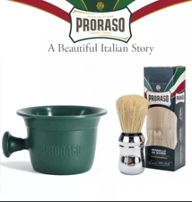 Proraso Men Shaving Set Brush Proraso Shaving Mug Bowl Shave Kit Italy Gift Man