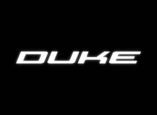 2 x "DUKE" Helm-/Tank Aufkleber reflektierend (reflective sticker)