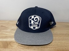 Los Angeles Rams Hat Cap New Era Snapback L/XL Gray Blue 9fifty Mob Squad
