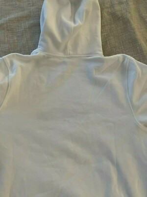Stussy Serotonin Embroidered Hoodie White Men's Size S New