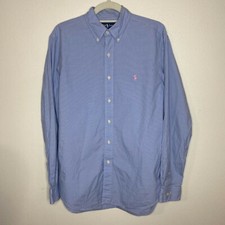 Ralph Lauren Classic Fit Blue Check Dress Shirt