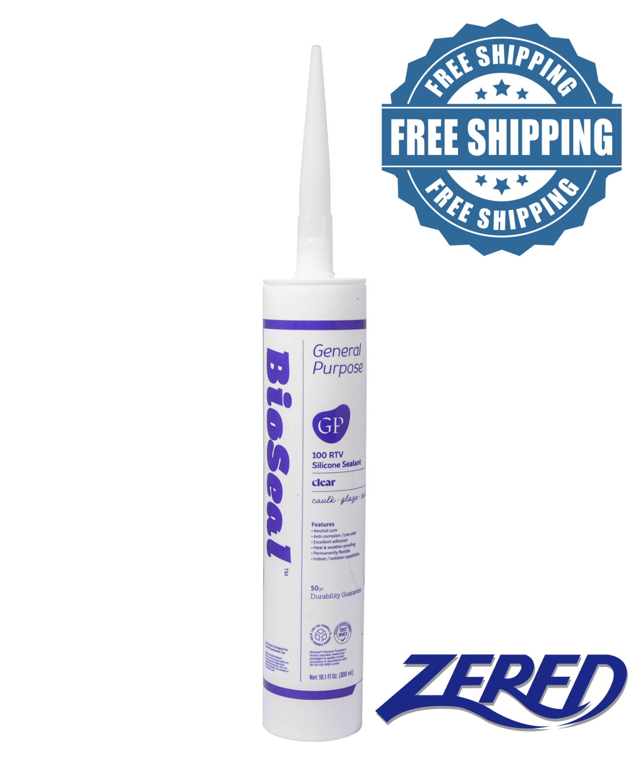 BioSeal Silicone Caulk Sealant Ge neral Purpose Waterproof/ No Odor