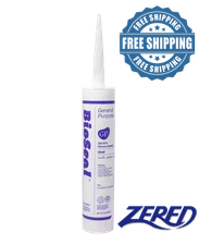 BioSeal Silicone Caulk Sealant Ge neral Purpose Waterproof/ No Odor - CLEAR
