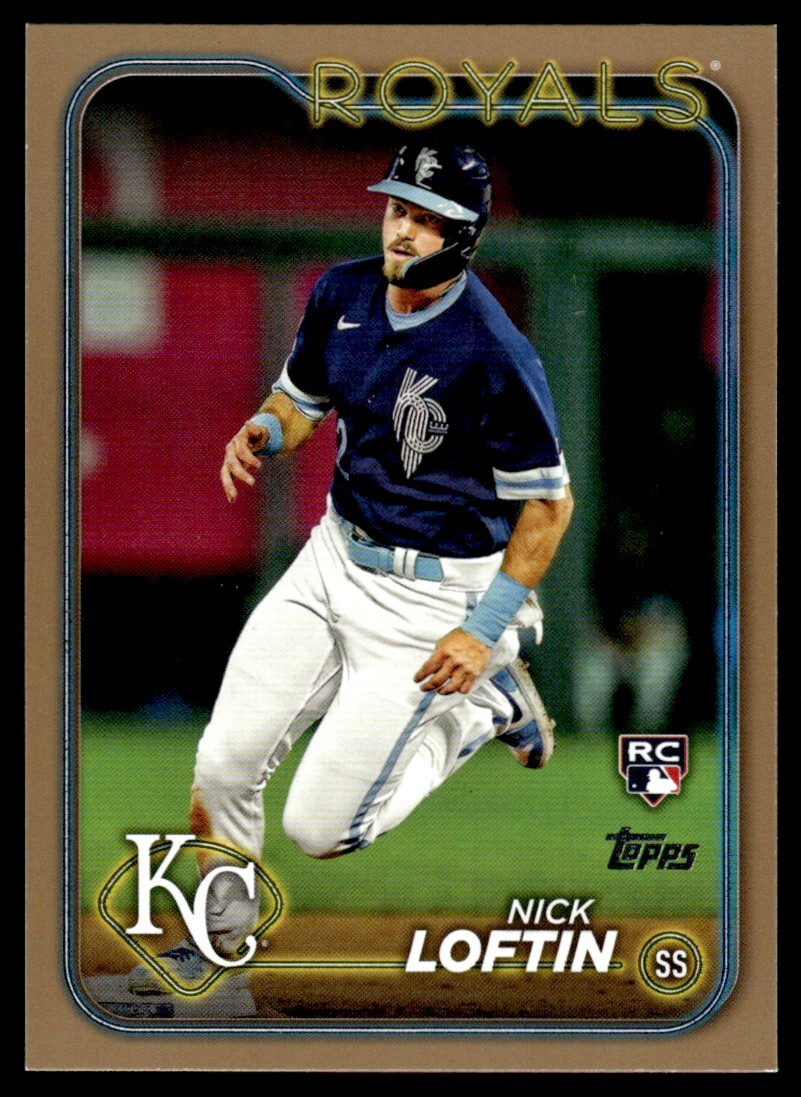 2024 Topps Gold Nick Loftin Rookie 1624/2024 Kansas City Royals #506