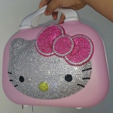 Hello Kitty BLING Travel Cosmetic Case Box Beauty Makeup Case Bag Organizer