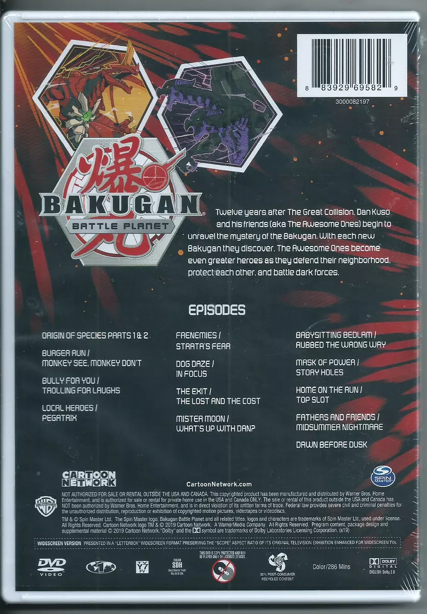 Bakugan: Battle Planet Origin Of Species DVD Brand New CN Cartoon Network  Anime 883929695829