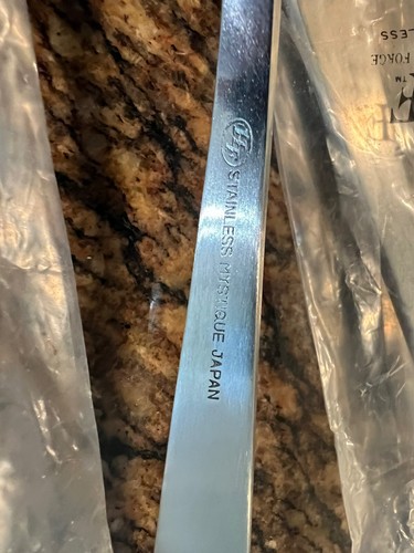 Hanford Forge Flatware Mystique Table Spoon Lot of 5 Stainless Japan Brand New - Picture 4 of 4