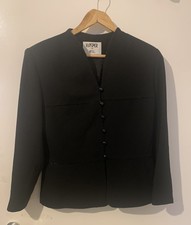 Kasper A.s.l. Designer Black Lined Jacket Size 10