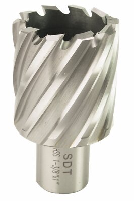 Steel Dragon Tools  1-3/8'' x 1'' HSS Annular Cutter with 3/4'' Weldon Shank