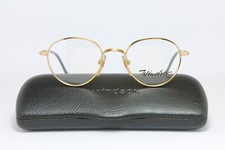 Narrow WINDSOR 813 C.2 Gold Vintage Eyeglasses Frame Panto Round Small