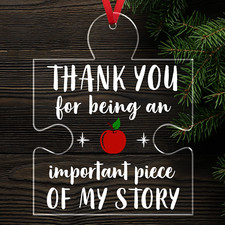 Teacher Gifts for Women, Christmas Ornament - Christmas, Birthday Gifts for Wome