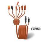 7-in-1 Solar Panel Adapter Cable 105cm Universal for Portable Power station New