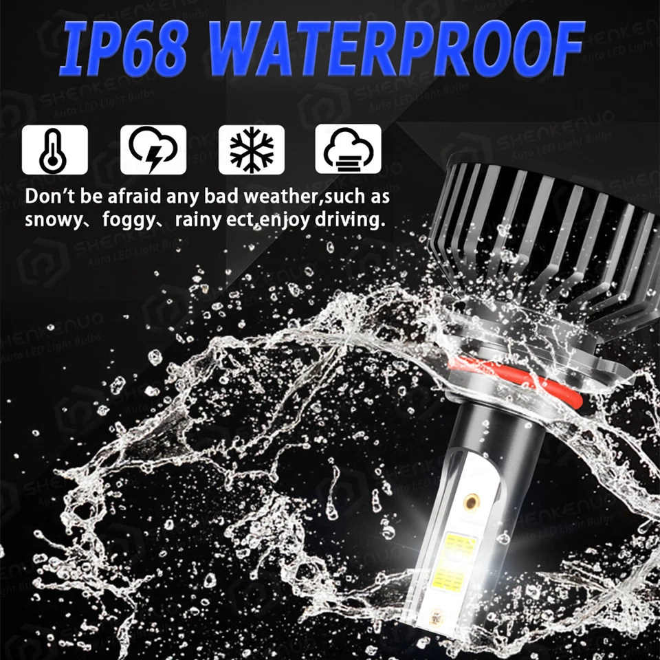 Kit combinado de bombillas LED altas/bajas + antiniebla 6000K para Acura MDX 2004-2006 Foto 4 de 4