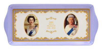 LEONARDO COLLECTION MELAMIN GETRÄNKE KUCHEN SNACK TABLETT QUEEN ELIZABETH (1926-2022)