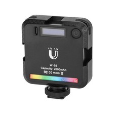 CAMVATE Magnetic W-S6 RGB LED Video Fill Light w Shoe Mount Adapter Convex Lens