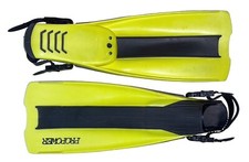 PRO POWER IST NEON YELLOW DIVING DIVE SCUBA FINS LARGE MEN  S 8-9 PROPOWER