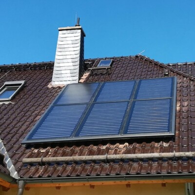 Aufdach Montageset für STI FKF 270 Vertikal-Flachkollektoren mit Snap Cover
