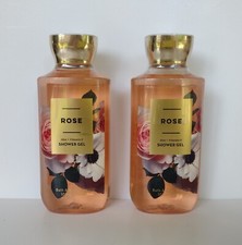 Two Bath  Body Works 10 fl.oz New Rose Aloe and Vitamin E Shower Gel Body Wash