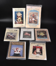 VTG Christmas Craft Patterns Mostly Santas Also Other Figures Lot of 7 UNCUT