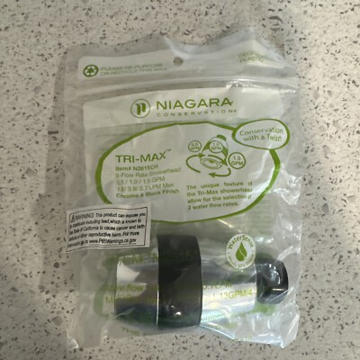 #ad #ad NIAGARA N2615CH Tri Max 1 Spray 1 1 2 in Fixed Shower Head Adjustable Flow Rates $5.00