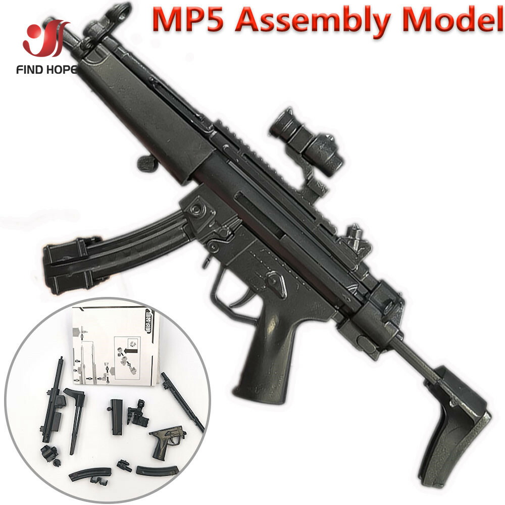 1/6 Scale 4D HK MP5 Submachine Assembly Weapon Model Gun Toy