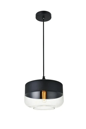 Chandelier Pendant Shop Light Fixture Glass Shade Black Kitchen Island Lighting - Picture 2 of 5